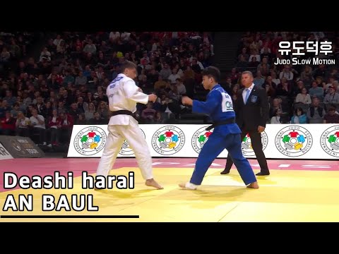 AN BAUL_Deashi harai_Paris Grand Slam 2020_JUDO SLOW MOTION 안바울 나오는 발차기