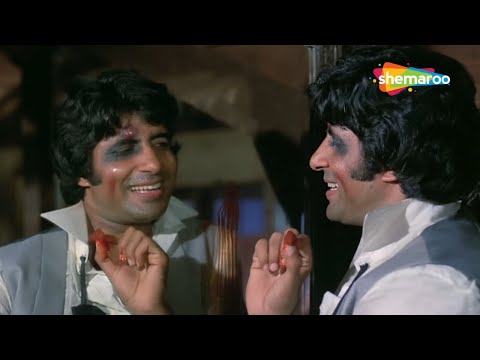 Daru Mat Pee Mat Pee Mat Pee | Amitabh Angry On Mirror Amitabh | Amar Akbar Anthony | Comedy Scene