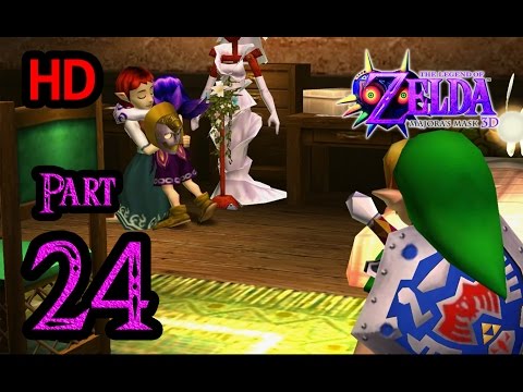 Zelda Majora's Mask 3D 100% Walkthrough 1080p HD Part 24 - Kafei Side Quest - Couple's Mask - Sakon
