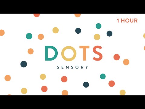 Soothing Dancing Dots for Babies | High‑Contrast Sensory Video with Calming Music | 1 Hour!