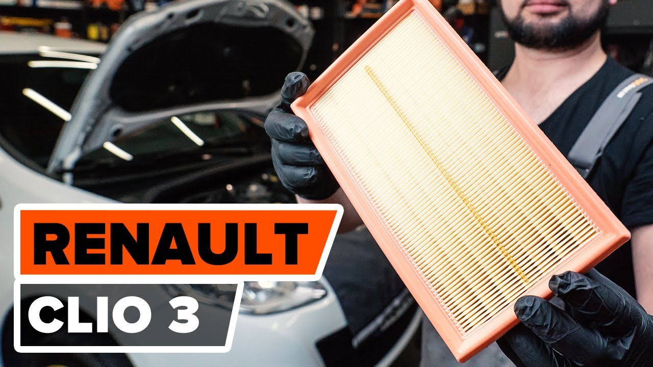Πώς να αλλάξετε φίλτρα αέρα σε Renault Clio 3 - Οδηγίες αντικατάστασης