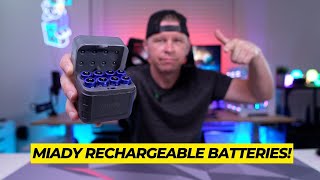 Miady 8-Pack Rechargeable Lithium AA Batteries with Fast Charger Review
