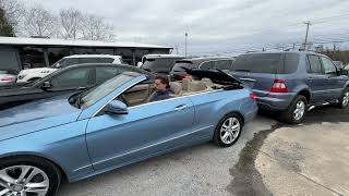 2011 Mercedes-Benz E350 Cabriolet Top Operations