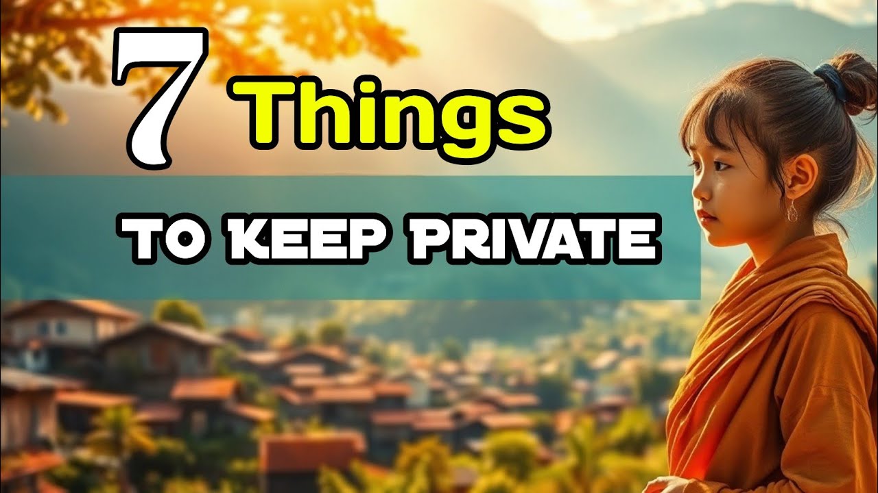 7 Things To Keep Private ll Buddhist Stories