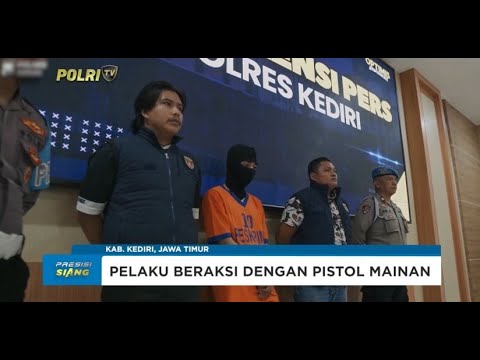PENGUNGKAPAN PERAMPOKAN BERSENPI BOBOL MINIMARKET DI KEDIRI