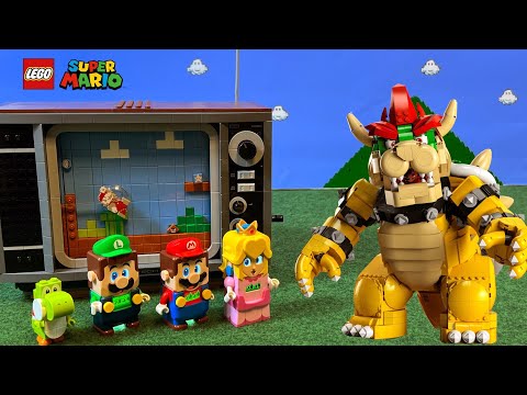 Can LEGO Mario, Luigi, Peach and Yoshi escape the Mighty Bowser? -  LEGO vs GAME