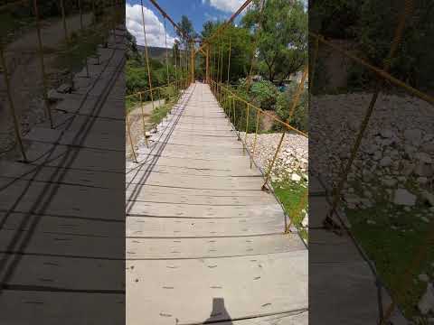 Cruzando el Río Cascasen por el puente colgante - San Marcos, Cajamarca 🇵🇪 (Noviembre 2022)