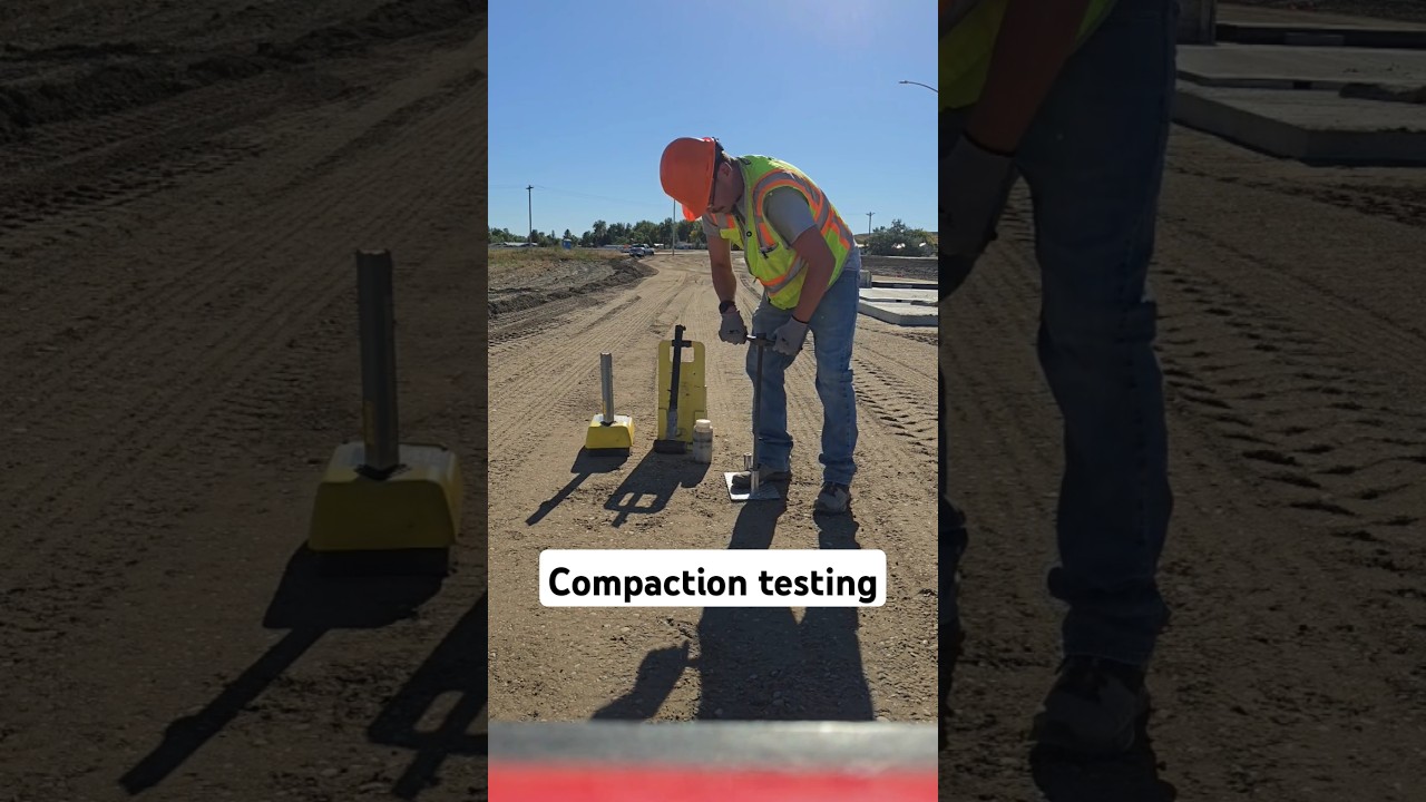 They don't like when they fail compaction testing #work #testing #civilengineering #montana #shorts