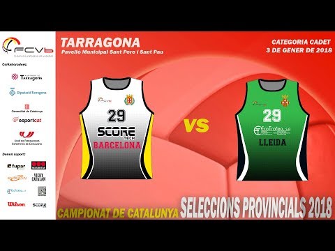 CCSSPP 2018 semifinal cadet femení BCN 2 Score - Lleida Ecotrofeo
