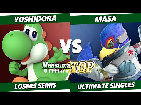 MaesumaTOP#8 Losers Semis - Yoshidora (Yoshi) Vs. MASA (Falco) SSBU Ultimate Tournament