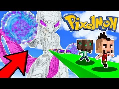DESAFÍO DE LUCKY BLOCKS EN MEWTWO GIGANTE 😍 - TODOS LOS LUCKY BLOCK EN PIXELMON MINECRAFT MOD