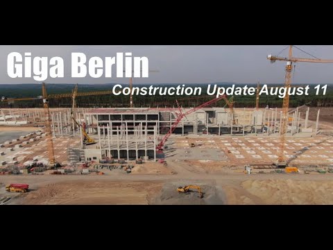 Giga Berlin Construction Progress Update Through August 11, 2020