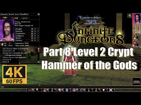Neverwinter Nights Enhanced Edition Infinite Dungeons Part 8 Level 2 Crypt Hammer of the Gods