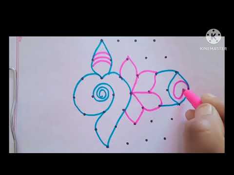 Best Dot Rangoli Design | Must-Try for Beginners Wow! This Floral Dot Rangoli is So Beautiful!