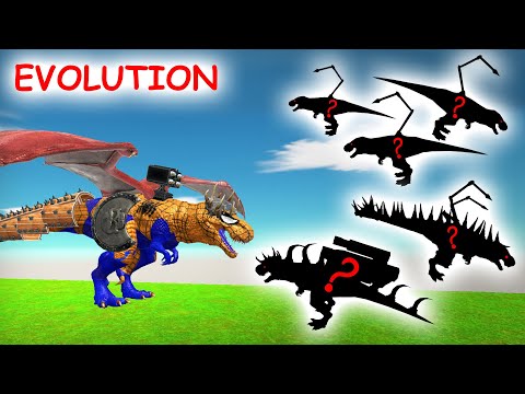 Spiderman T rex Evolution vs Dinosaurs Fighting in Jurassic World Dominion   ARBS Battle
