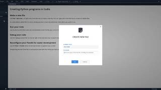 Running Python out of the box with the Codio IDE