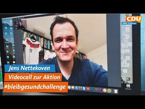 Jens Nettekoven zur #bleibgesundchallenge im Videocall