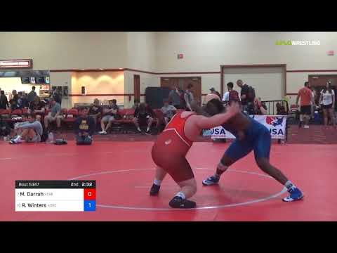 2018 Marine Corps US Open/UWW Junior Freestyle 125 Rnd Of 16 - Max Darrah (Xtre) Vs. Robert Winter