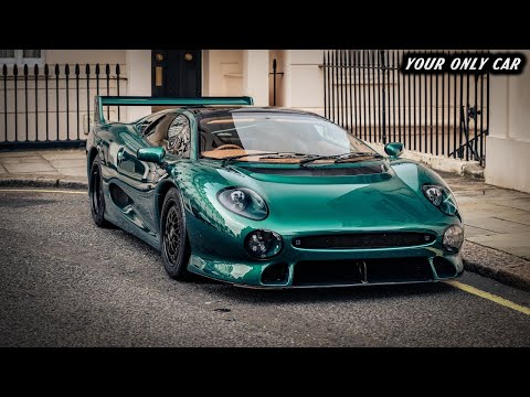 Unique Jaguar XJ220 Accelerating, Revving & Showing up on Public