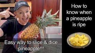 How to Know when a Pineapple is Ripe #howtocutapineapple #ripepineapple #easyslicepineapple
