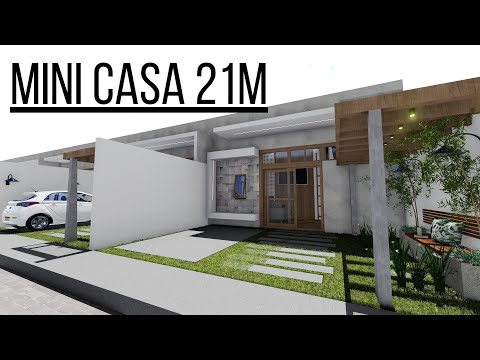 PROJETO CONDOMÍNIO COM 5 MINI CASAS 21 m² , Tiny house , kitnet  Casa pequena.  #tinyhouse #kitnet