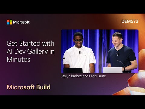 Get Started with AI Dev Gallery in Minutes | DEM573