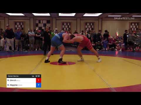 125 Kg Consolation - Robbie Unruh, Bulls Wrestling Club Vs Ryan Higgins, Massachusetts F90b