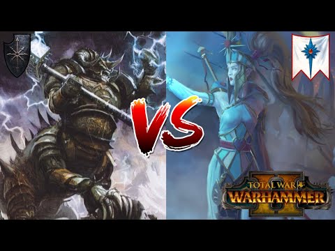 Kholek Meets Healing Spam. Chaos Vs High Elves. Total War Warhammer 2, Multiplayer
