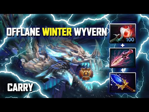 Dota 2 winter wyvern NEW META offlane carry the team. PSD.LGD FAITH BAIN winter wyvern.