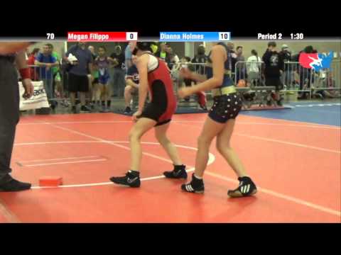 Girls Div II 70 - Megan Filippo vs. Dianna Holmes