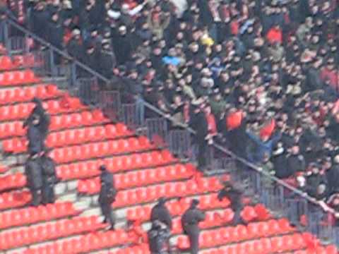 Spartak vs Zenit - seat throwing