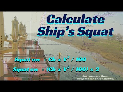 Calculate Ship's Squat ll What is squat? ll How squat affect ship's trim? ll Seamanship
