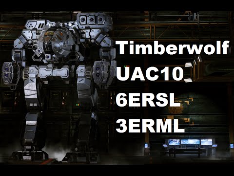 MechWarrior Online : TBR-(C-A) "Asymetric Wolf" (1x UAC10, 3x cERMLas, 6x cERSLas, 2x JJ)