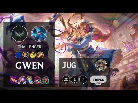 Gwen Jungle vs Xin Zhao - EUW Challenger Patch 12.3