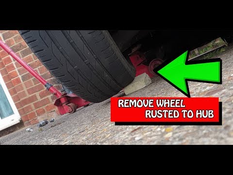 Remove car wheel that is rusted to the Hub (top tip)