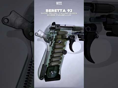 Beretta 92 | Internal Animation #Shorts