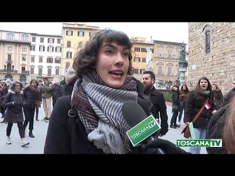 2020-02-29 FIRENZE - CORONAVIRUS, FLASH MOB GUIDE TURISTICHE