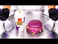 McDonalds Grimace Shake Burger Ice Cream Rolls ASMR Satisfying