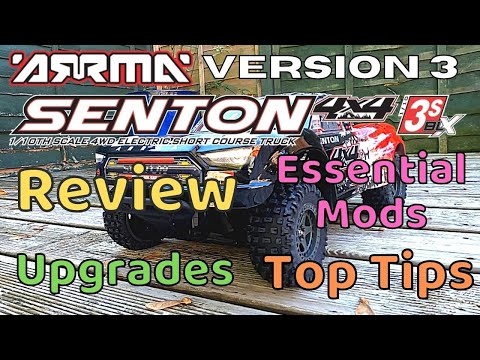 Arrma Senton 3s BLX V3 Review and Top Tips. Arrma 3s Mods, Upgrades Granite Typhon Big Rock Vorteks