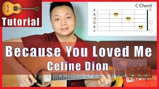 Because You Loved Me | Celine Dion Guitar Tutorial