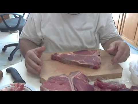 T. Bone steak preparation, by chef Andros.