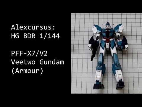 PFF-X7/V2 Veetwo Gundam (Armor) HG BDR 1/144 : Verdigris Venus by Alexcursus