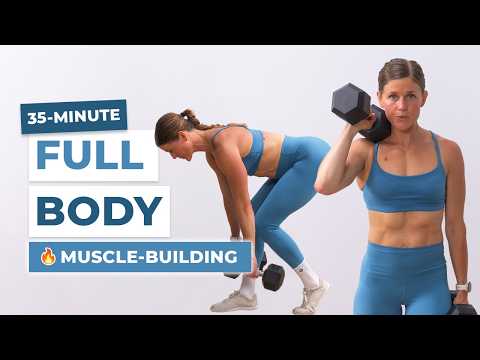 35-Minute Full Body Dumbbell Workout at Home | Strength + Core