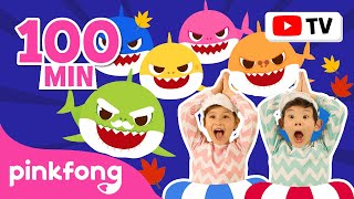 Fall Baby Shark Dance Songs | Animal Songs | Compilation for Kids | Pinkfong Songs for Children