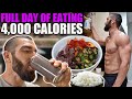 My 4000 Calorie Diet | Full Day of Eating and Tracking Macros | Healthy Meals, Easy To Make