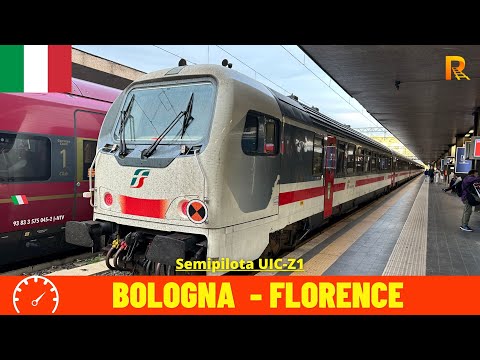 Cab Ride Bologna - Florence (Bologna–Florence Railway - Italy) train driver's view in 4K