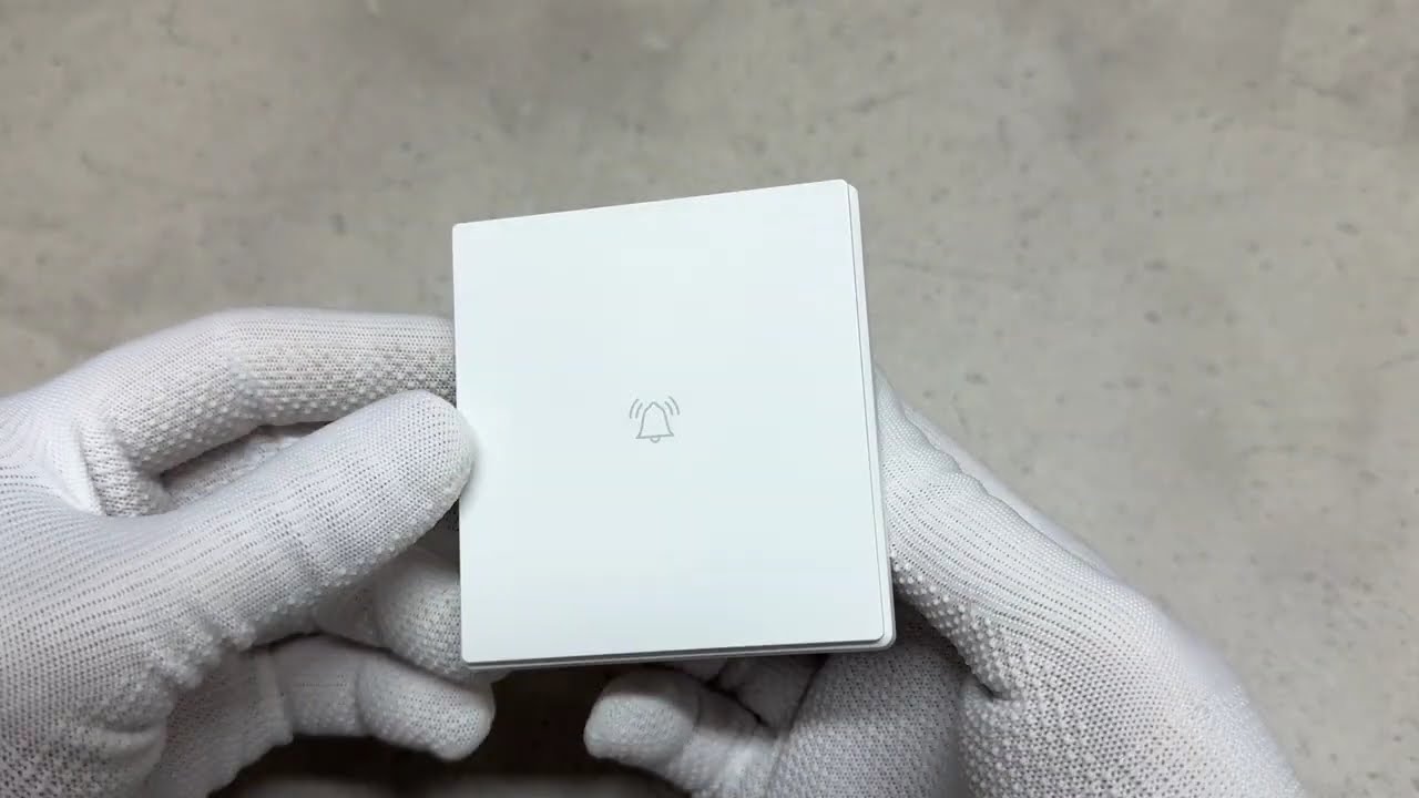 Кнопка звонка белая матовая VIDEX NOTA (VF-NT-DB1-WH)