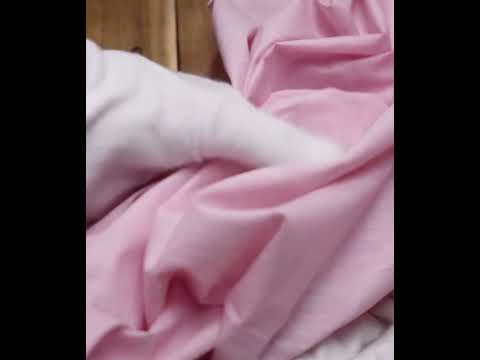 Chambray Lilac Khadi Cotton 75 GSM Handwoven Fabric — video