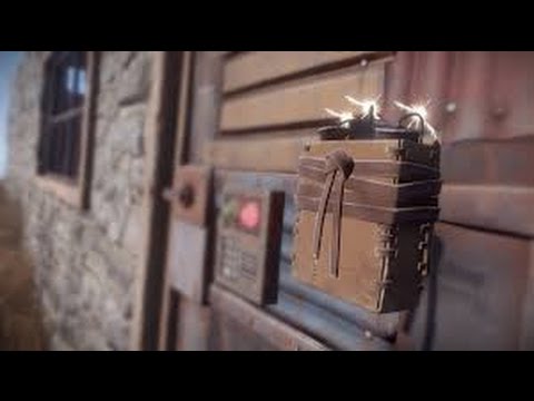 (RUST) Satchel charge raid (Kinda failed)