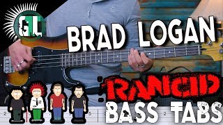 Rancid - Brad Logan (California Sun) | Bass Cover With Tabs in the Video